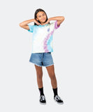 Santa Cruz Geo Moon Dot Girls T-Shirt - Orchid Tie Dye