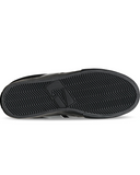 Globe Encore 2 Skate Shoe in Black and Metal Silver showing the classic twin-stripe vulcanised profile.