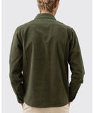 Rhythm Brushed Twill LS Mens Shirt - Olive