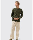 Rhythm Brushed Twill LS Mens Shirt - Olive