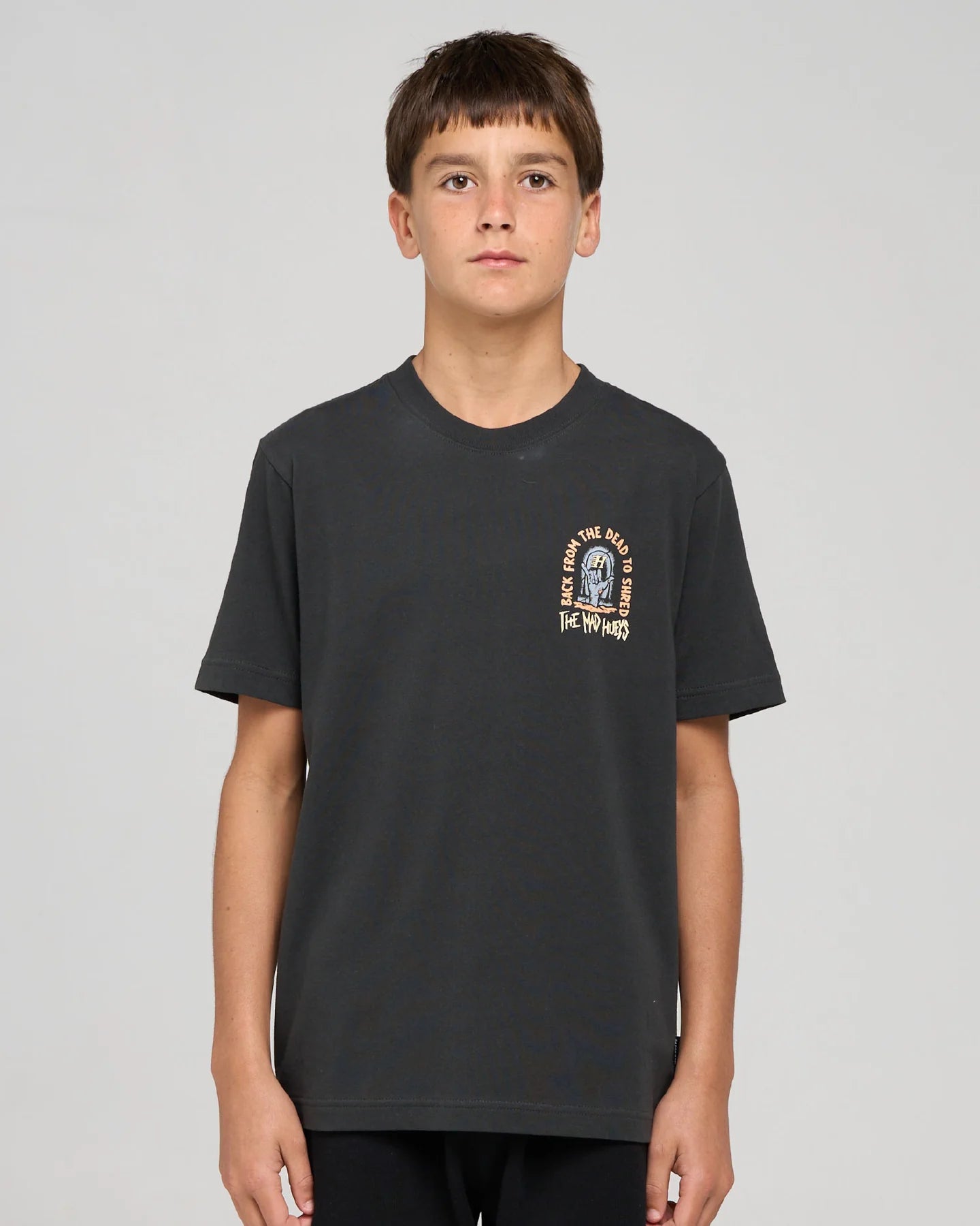 The Mad Hueys Dead Shred Youth SS Tee - Vintage Black