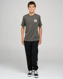 The Mad Hueys Tunnel Vision Youth SS Tee - Charcoal