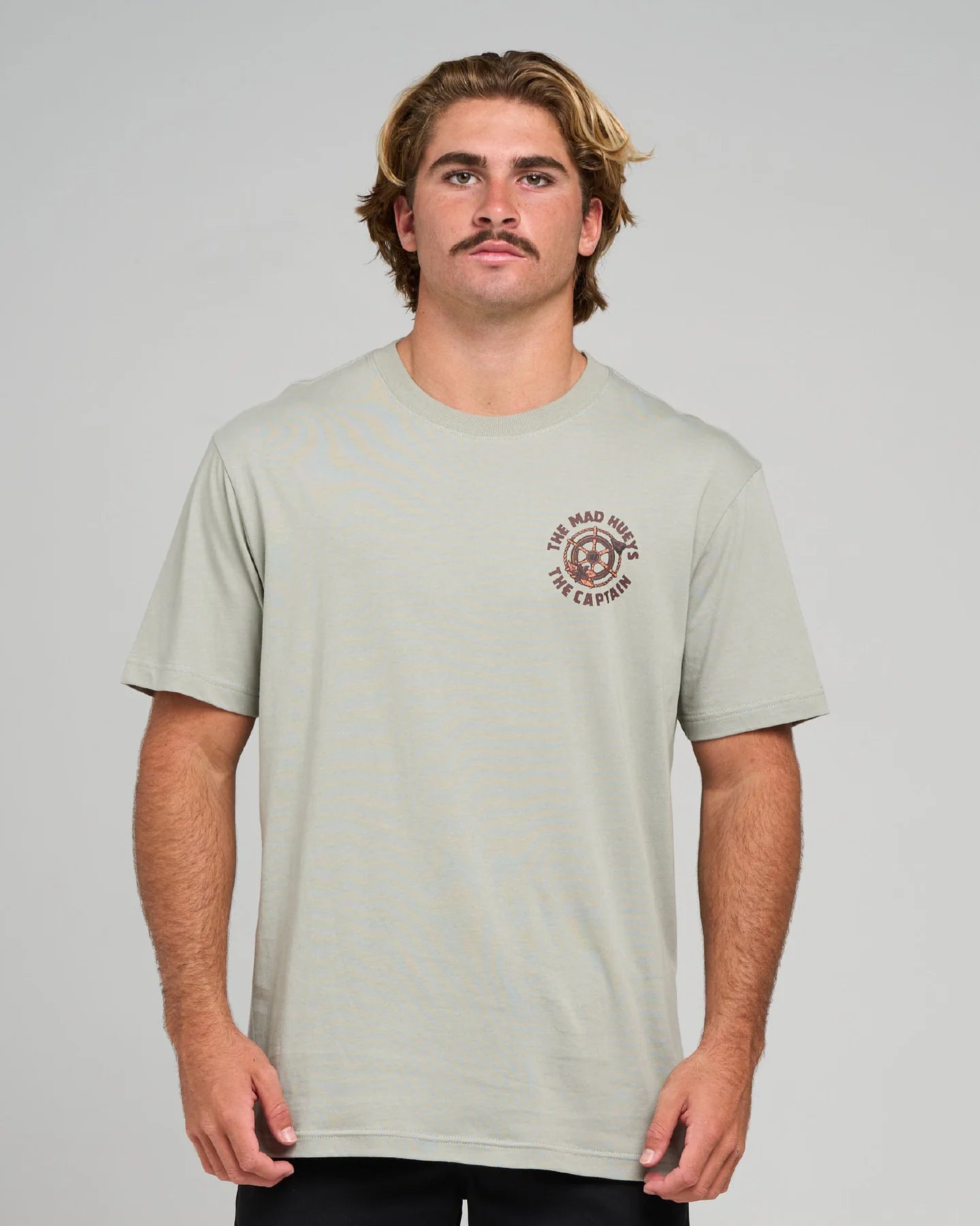 The Mad Hueys Captain Two Faced SS Tee - Faded Dust
