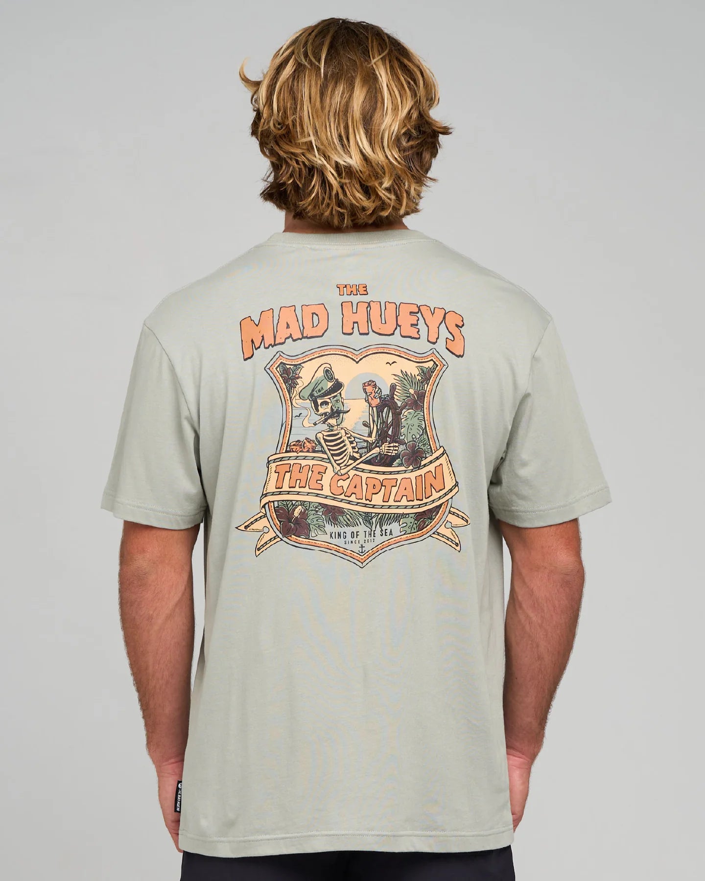 The Mad Hueys Captain Two Faced SS Tee - Faded Dust