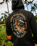 The Mad Hueys Earn Stripes Hooded Pullover - Black