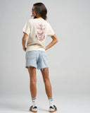 The Mad Hueys Mermaid Anchor Womens SS Tee - Vintage Black