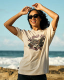 The Mad Hueys High Seas Hueys Womens Oversized Tee - Stone