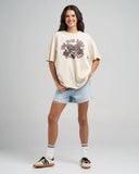 The Mad Hueys High Seas Hueys Womens Oversized Tee - Stone