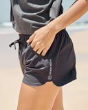 The Mad Hueys Hueys Womens Swim Short - Black