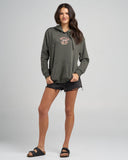 The Mad Hueys High Seas Hueys Womens Hooded Pullover - Charcoal
