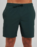 The Mad Hueys Freestyle 18" Swim Volley Short - Pine Green front view