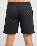 The Mad Hueys Skull Anchor 18" Volley Short - Black
