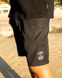 The Mad Hueys Skull Anchor 18" Volley Short - Black