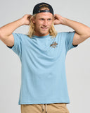 The Mad Hueys The Sea Captain SS Tee - Steel Blue