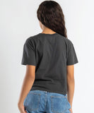 Rip Curl Coral Sands Crop Girls Tee - Washed Black