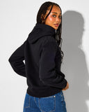Model wearing the Hurley Campus Pullover Hoodie - Black
