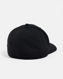 Black baseball cap on a white background