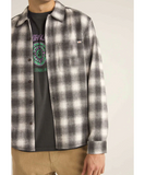 Rhythm Plaid LS Flannel Shirt - Ash