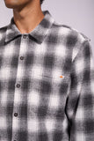Rhythm Plaid LS Flannel Shirt - Ash