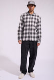 Rhythm Plaid LS Flannel Shirt - Ash