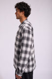 Rhythm Plaid LS Flannel Shirt - Ash