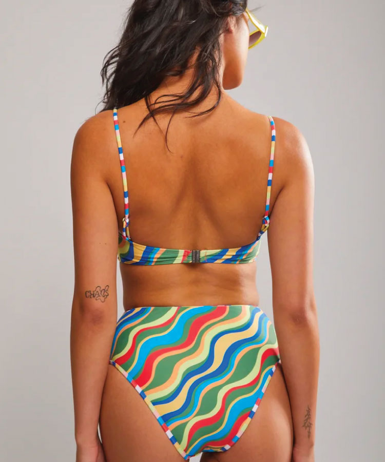 It's Now Cool The Knot Bandeau Bikini Top - Carnival