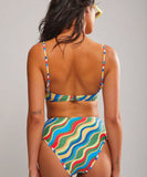 It's Now Cool The Knot Bandeau Bikini Top - Carnival
