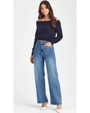 Junkfood Libby Wide Leg Jean -Denim Blue