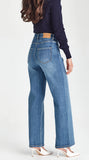 Junkfood Libby Wide Leg Jean -Denim Blue