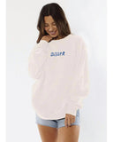 Sisstrevolution Kicken It Crew Fleece - Vintage White