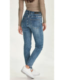 Junkfood Kailey Straight Leg Jean - Dark Blue