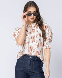 Leila + Luca Honey Blouse -  Latte Bloom