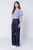 Leila + Luca Honey Blouse - Parma Violet