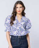Leila + Luca Honey Blouse - Parma Violet