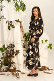 Leila + Luca Monaco Dress in Ink Bloom floral print midi dress, sold by Point Break Cambridge local family surf shop at 63 Duke street.