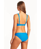 Sea Level Honeycomb Longline Bikini Top - Capri