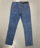Mens Lee L-Two Espy Stone Jeans Blue jeans on a gray surface