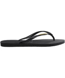 Havaianas Slim Logo Metallic Jandal - Black / Gold