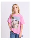 Eve Girl Motel Paradiso Tee - Pink