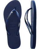 Havaianas Slim Metal Logo Crystal II 0555 - Navy Blue