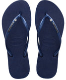 Havaianas Slim Metal Logo Crystal II 0555 - Navy Blue