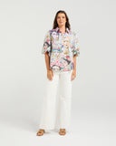NMBR Rose Jojoba Top - Frida Print