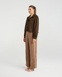 NMBR Rose Luna Shirt - Chocolate