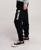 Hurley One And Only Cuff Womens Fleece Track Pants - Black