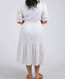 Elm Ottilie Broderie Dress - White