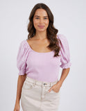 Elm Ottilie Top - Lilac