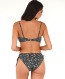 Piha Fleur Minuit Adjustable Side Pant - Black