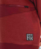 Hurley Patchwork Womens Fleece Crew - Russet