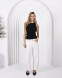 Monaco Toni Barrel Jeans - White