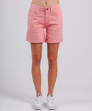 Mi Moso Boyfriend Denim Shorts - Pink